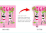 create die cut and kiss cut cut lines for stickers